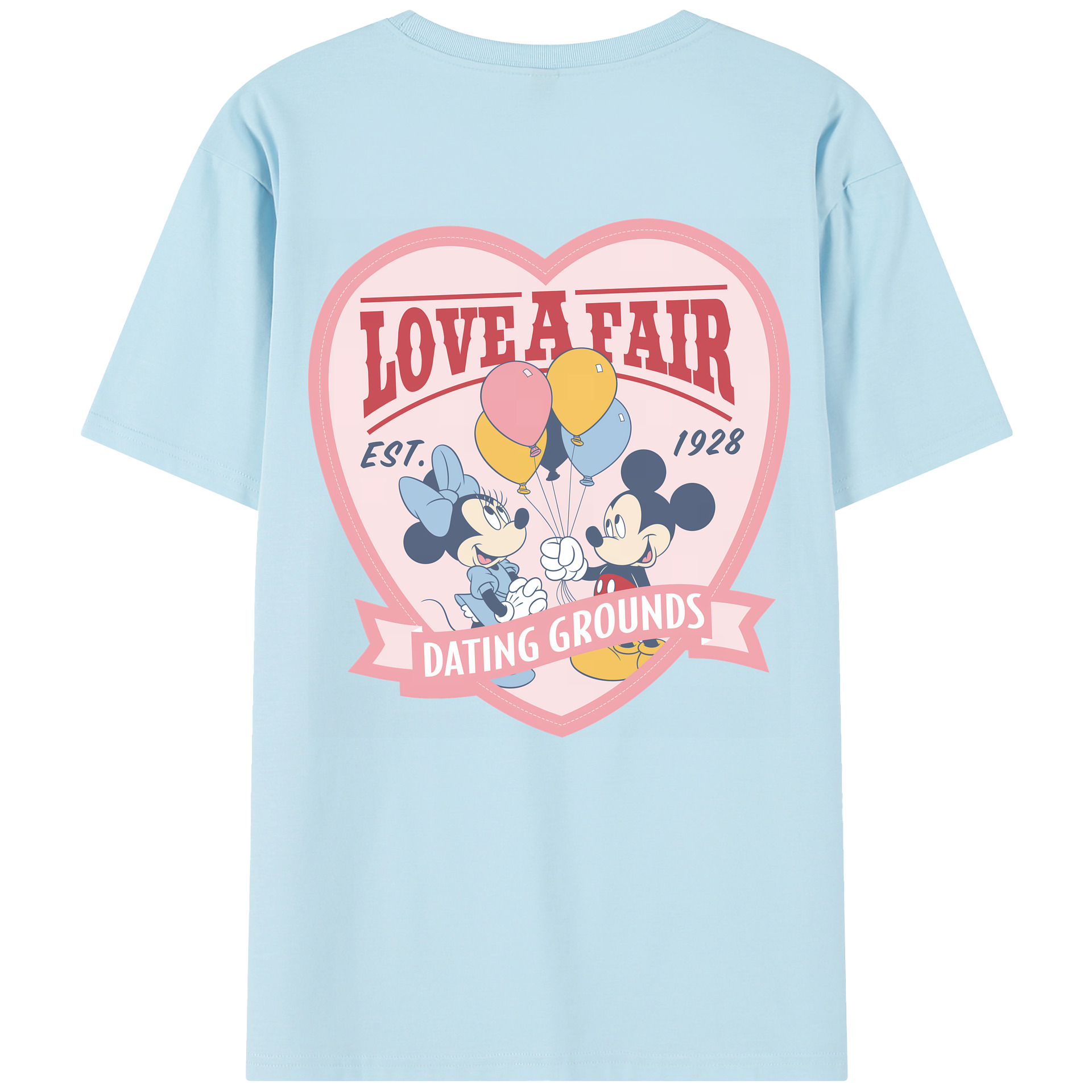 （画像用） ミッキーマウス Mickey Mouse 綿100％半袖Tシャツ（背面プリント）